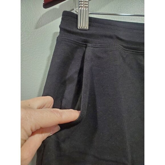 Sundry for Evereve Black Pull-On Mini Skirt Sz 2 Bungee Cord Pockets Casual NWT - Picture 4 of 10